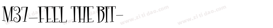 M37_FEEL THE BIT字体转换